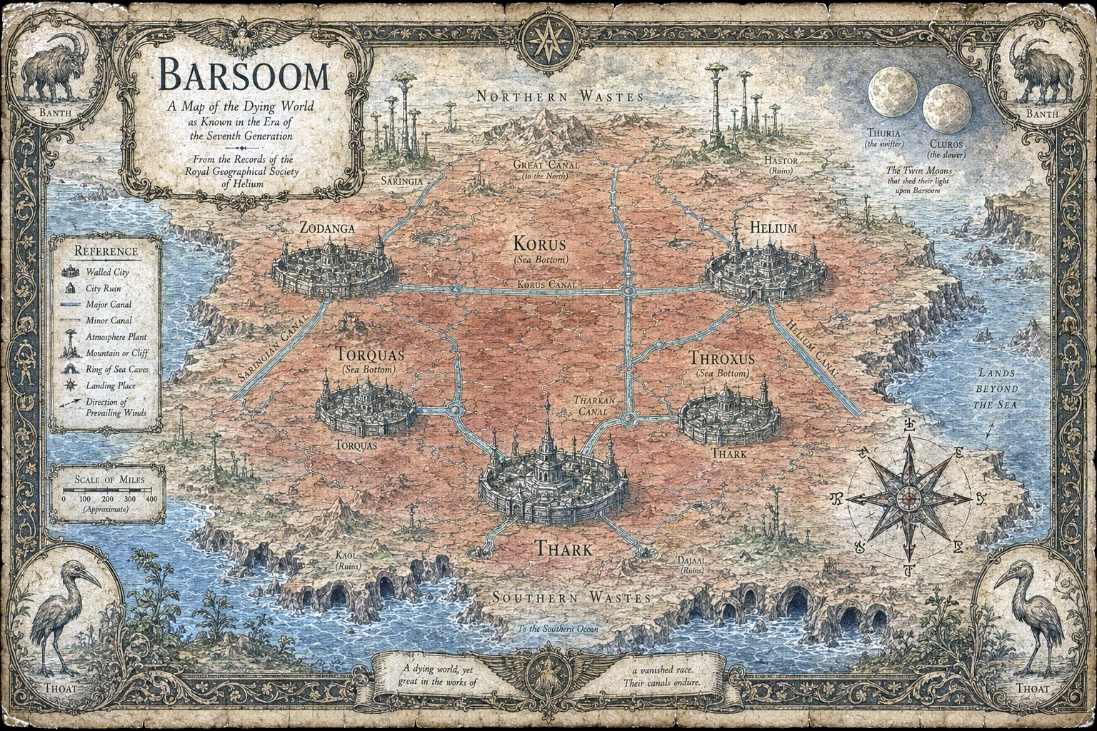 Barsoom: The Dying World - Atlas of the Imagined artwork by Cryolith