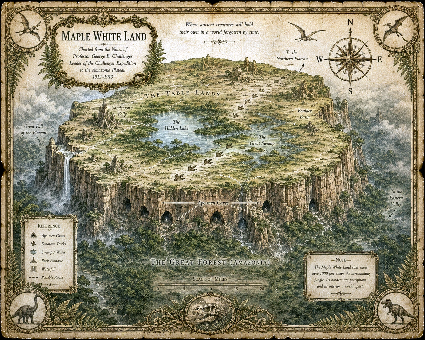 Maple White Land - Atlas of the Imagined artwork by Cryolith