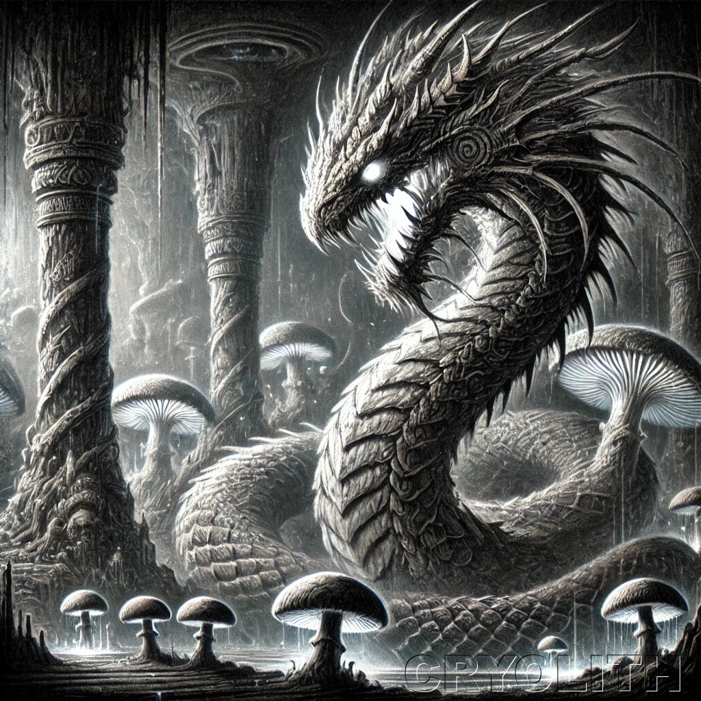 Basilisk - Beasts Deconstructed artwork by Cryolith