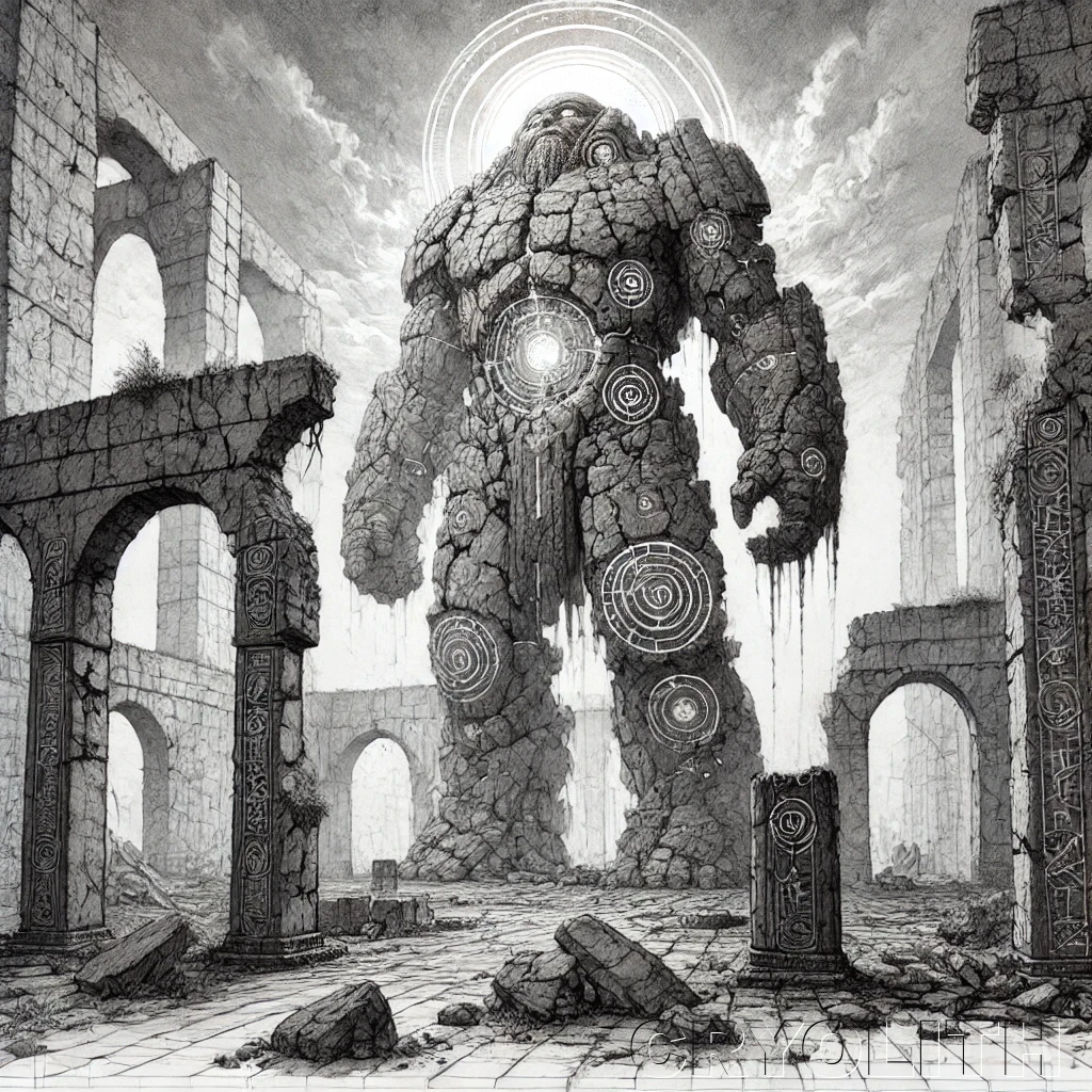 Golem - Beasts Deconstructed artwork by Cryolith
