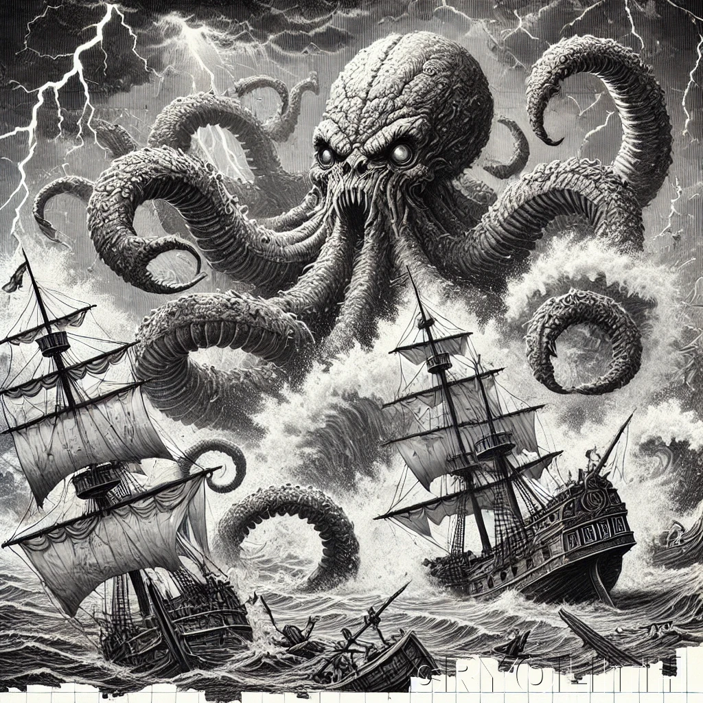 Kraken - Beasts Deconstructed artwork by Cryolith