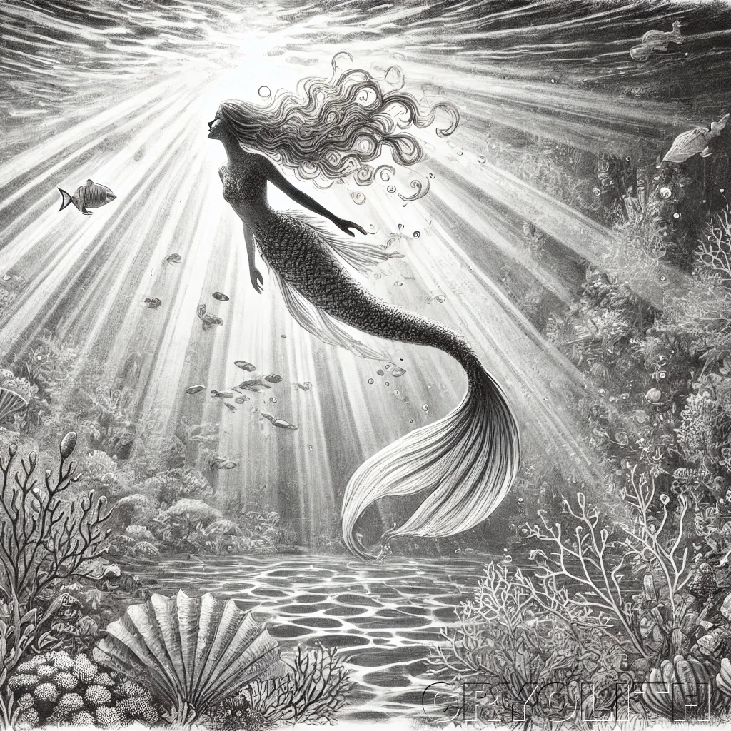 Mermaid - Beasts Deconstructed artwork by Cryolith