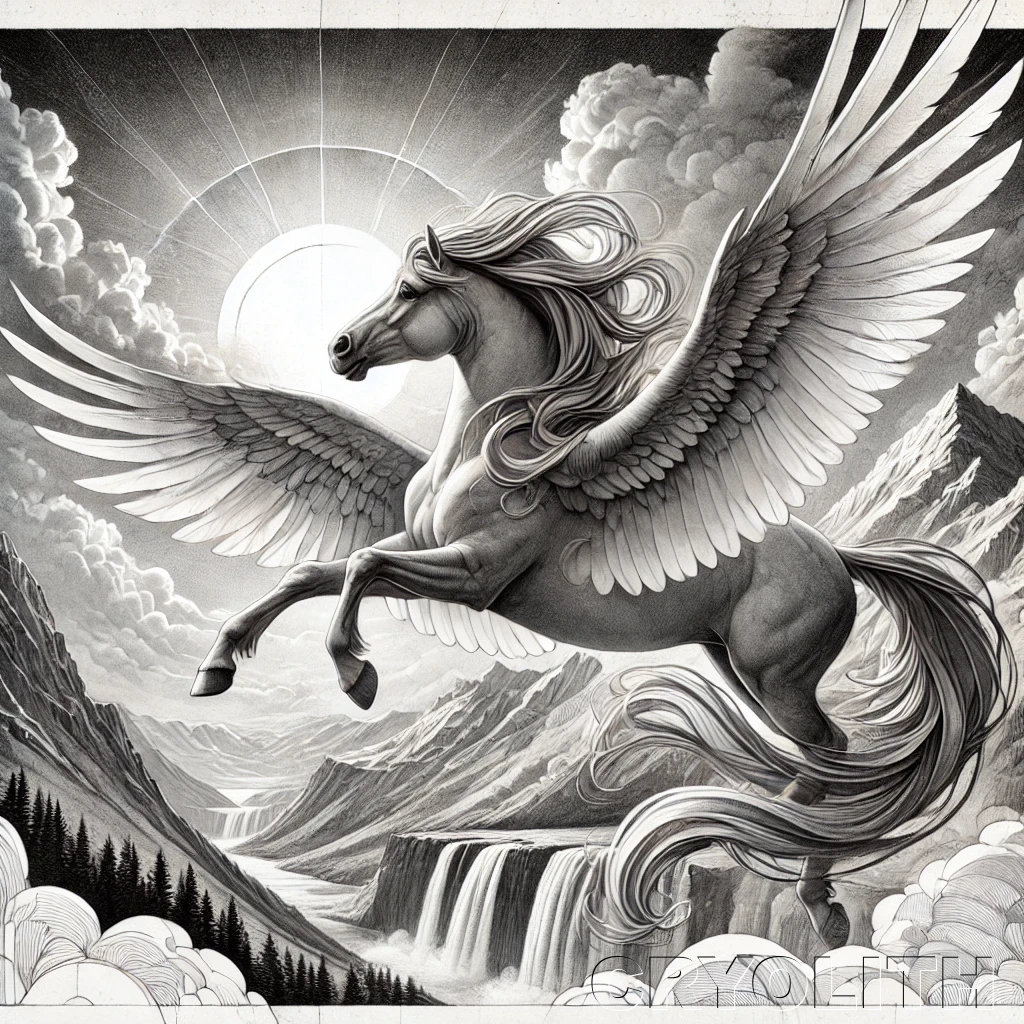 Pegasus - Beasts Deconstructed artwork by Cryolith