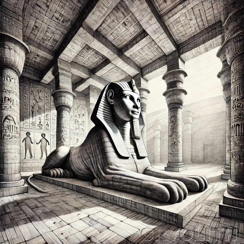 Sphinx - Beasts Deconstructed artwork by Cryolith