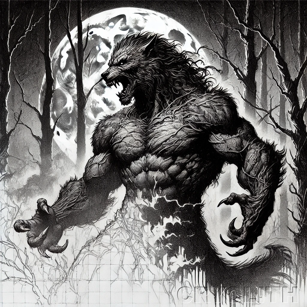 Werewolf - Beasts Deconstructed artwork by Cryolith