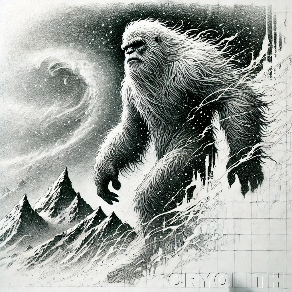 Yeti - Beasts Deconstructed artwork by Cryolith