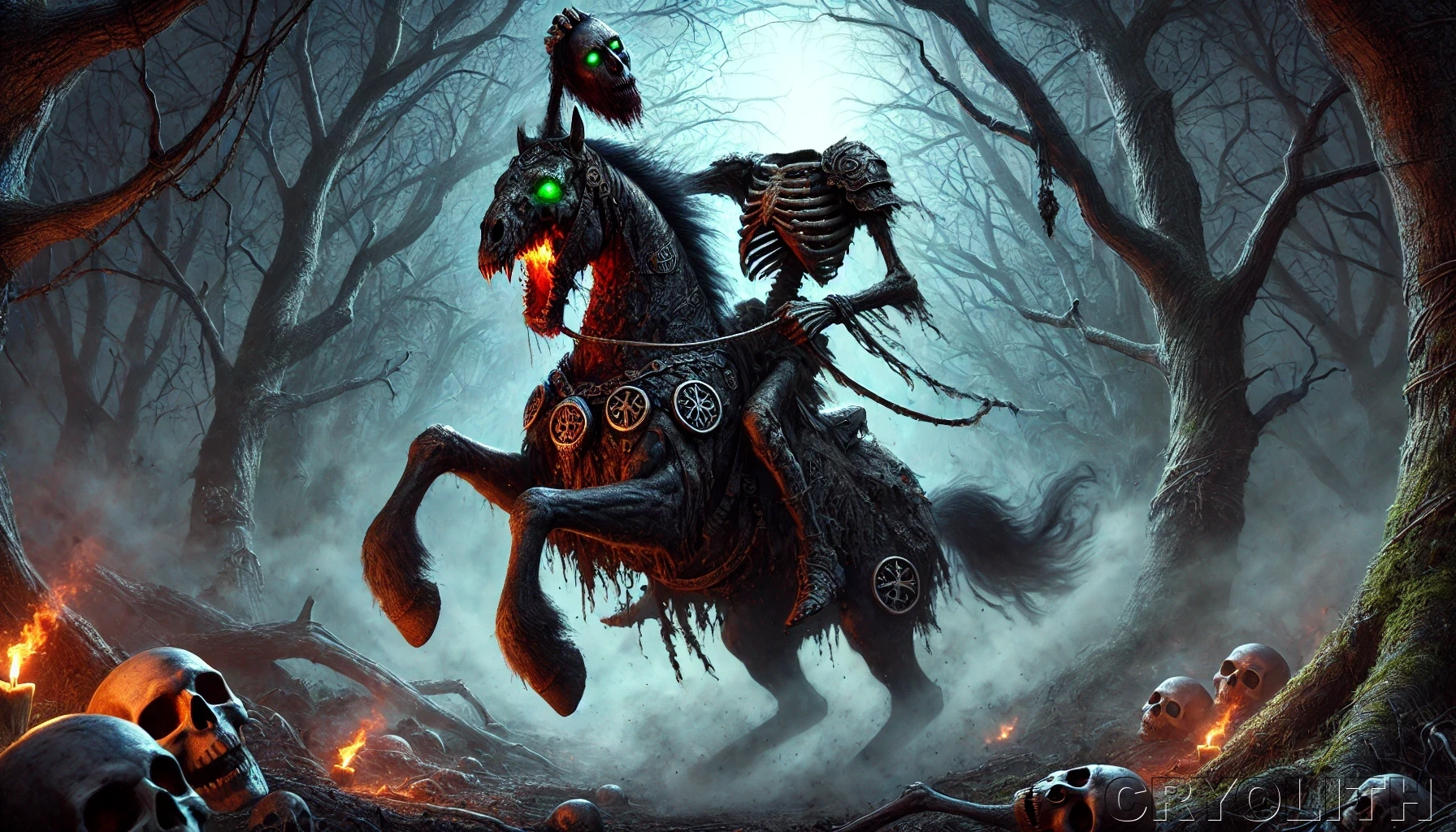 Dullahan - Mystical Beasts artwork by Cryolith