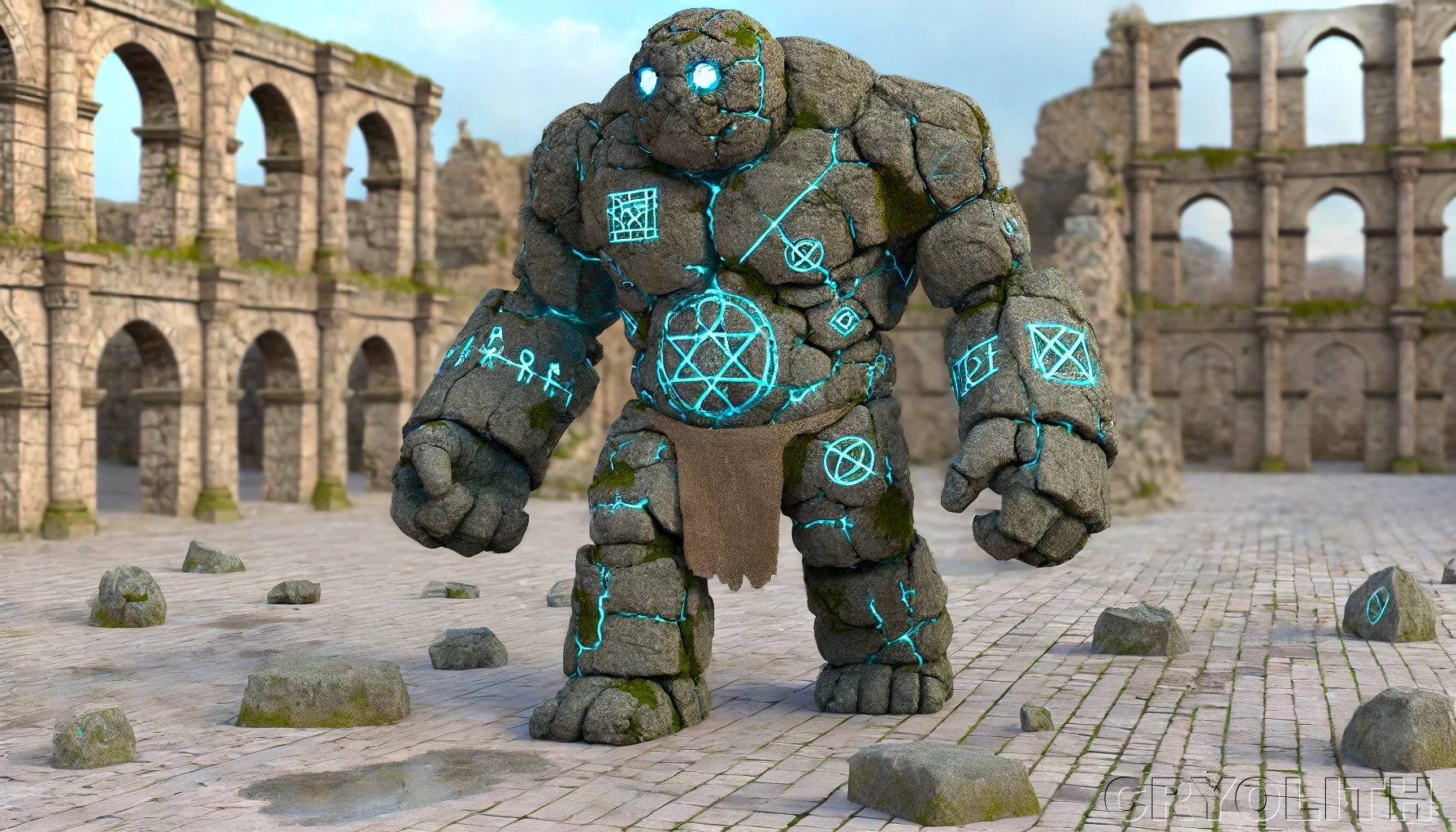 Golem - Mystical Beasts artwork by Cryolith
