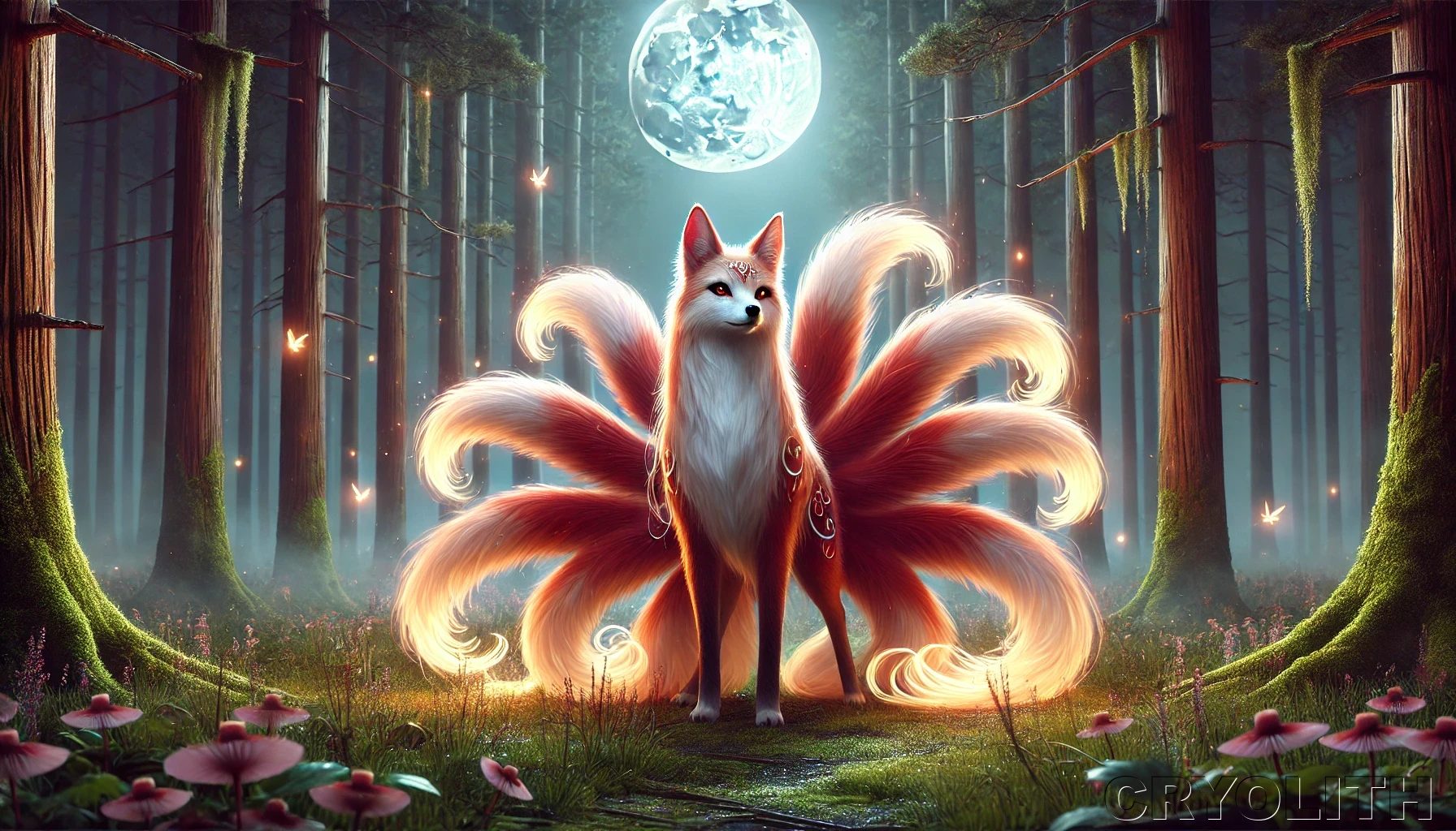 Kitsune - Mystical Beasts artwork by Cryolith