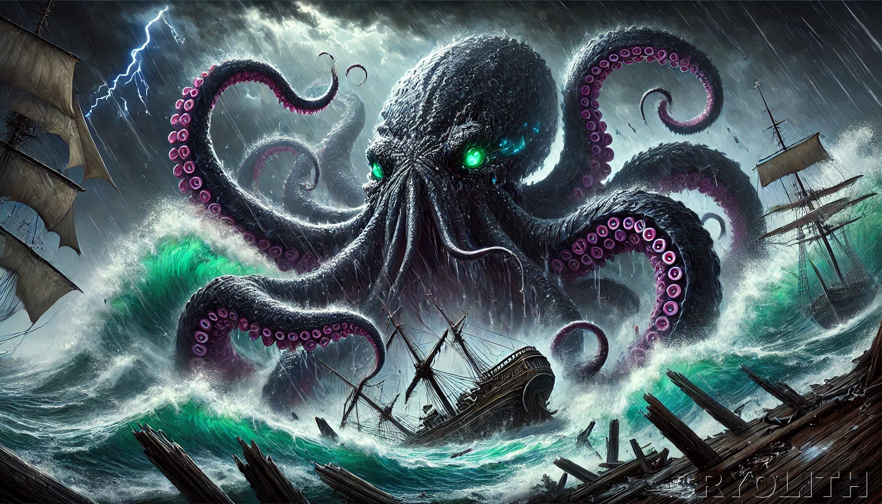 Kraken - Mystical Beasts artwork by Cryolith