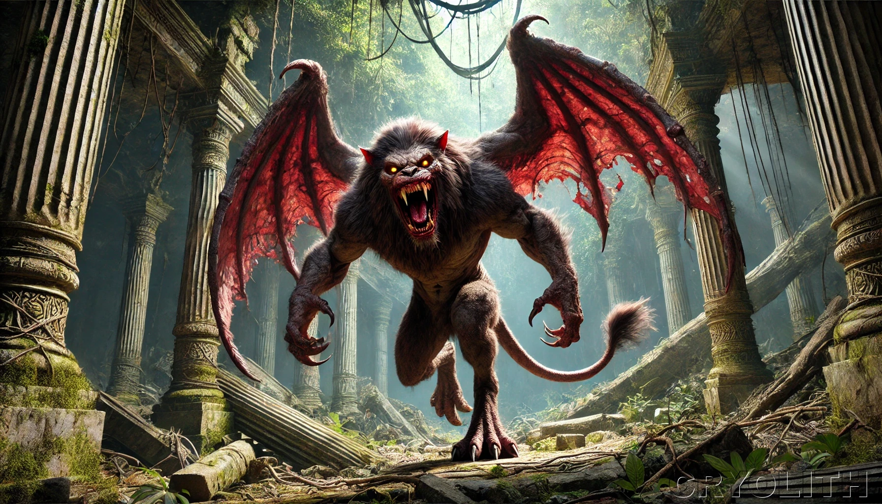 Manticore - Mystical Beasts artwork by Cryolith