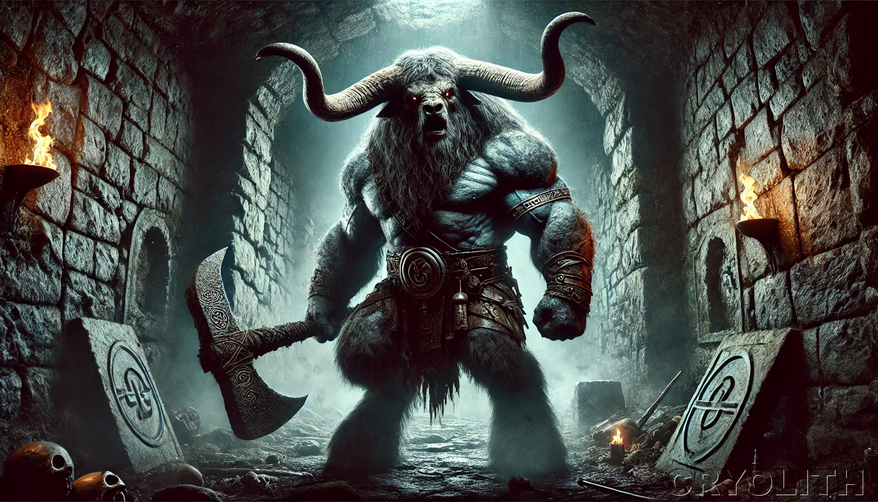 Minotaur - Mystical Beasts artwork by Cryolith