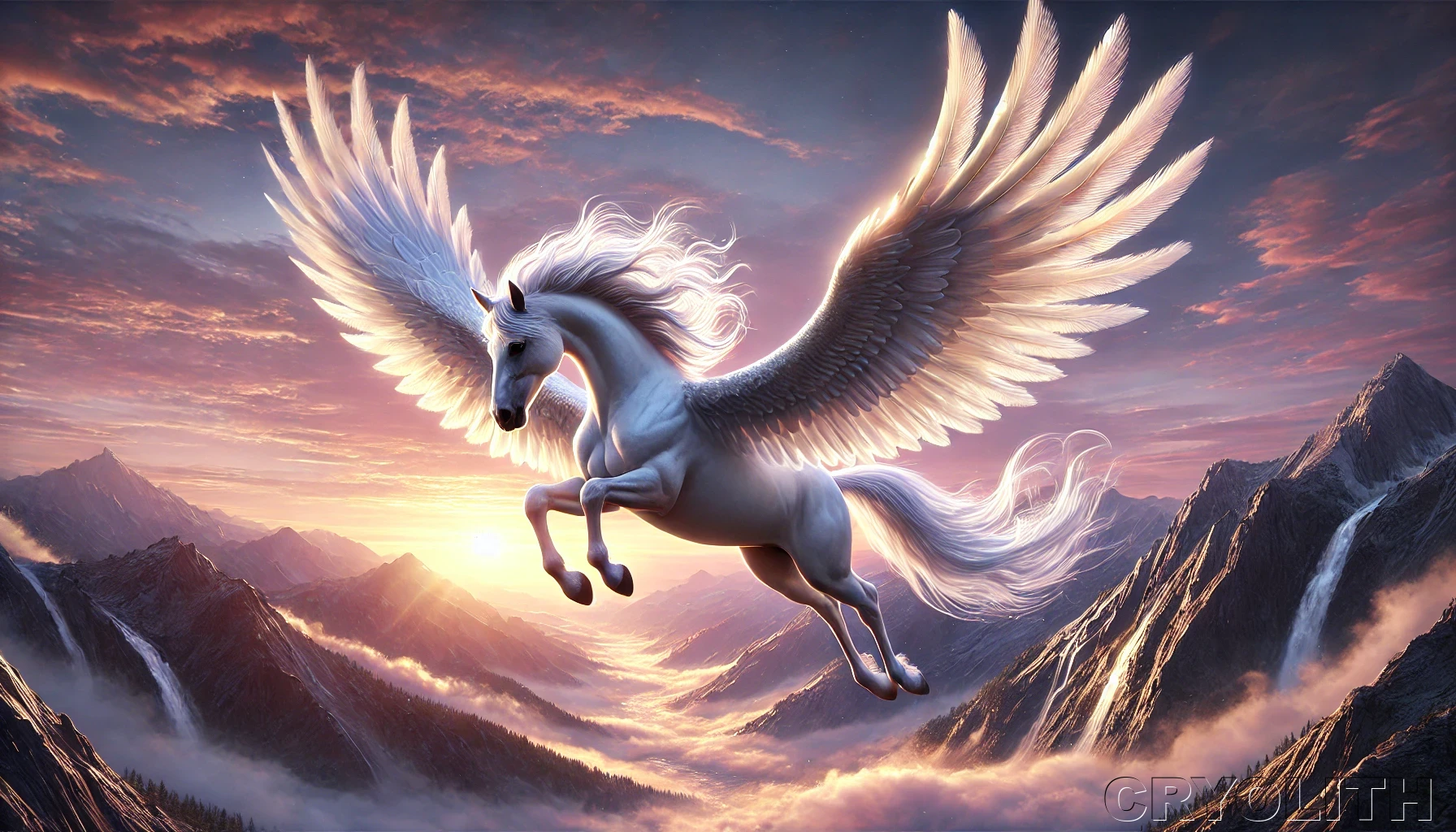 Pegasus - Mystical Beasts artwork by Cryolith