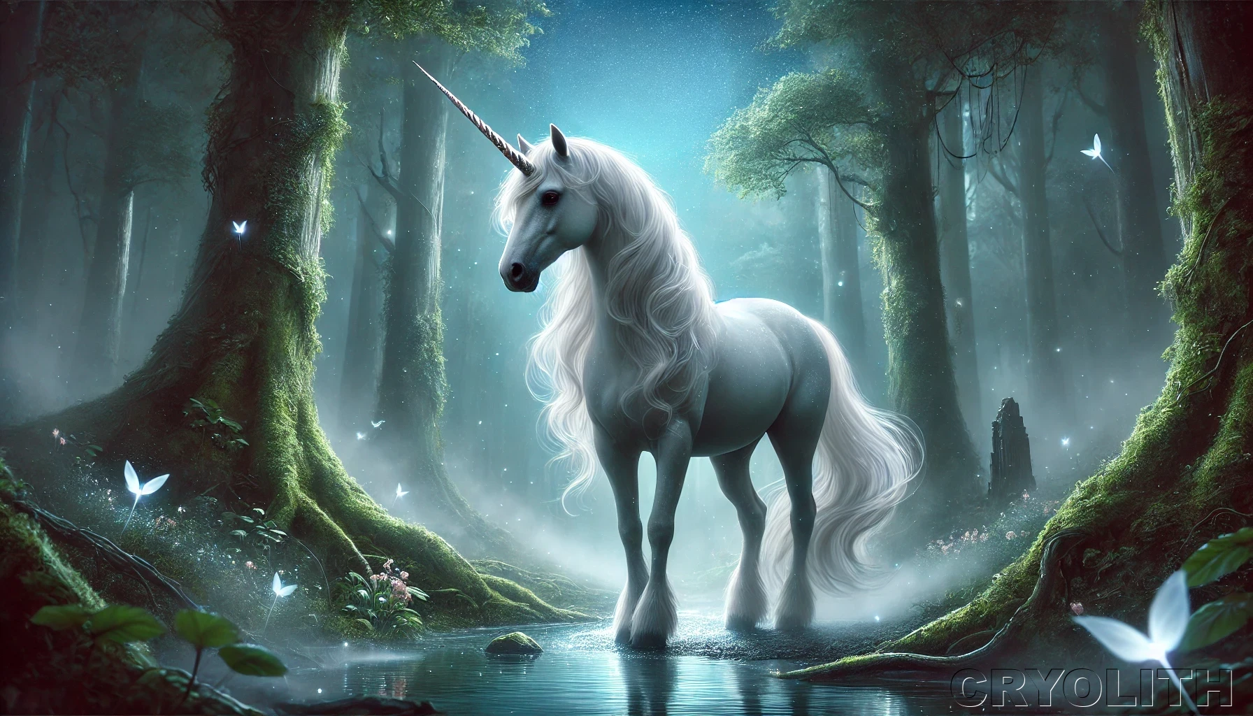 Unicorn - Mystical Beasts artwork by Cryolith