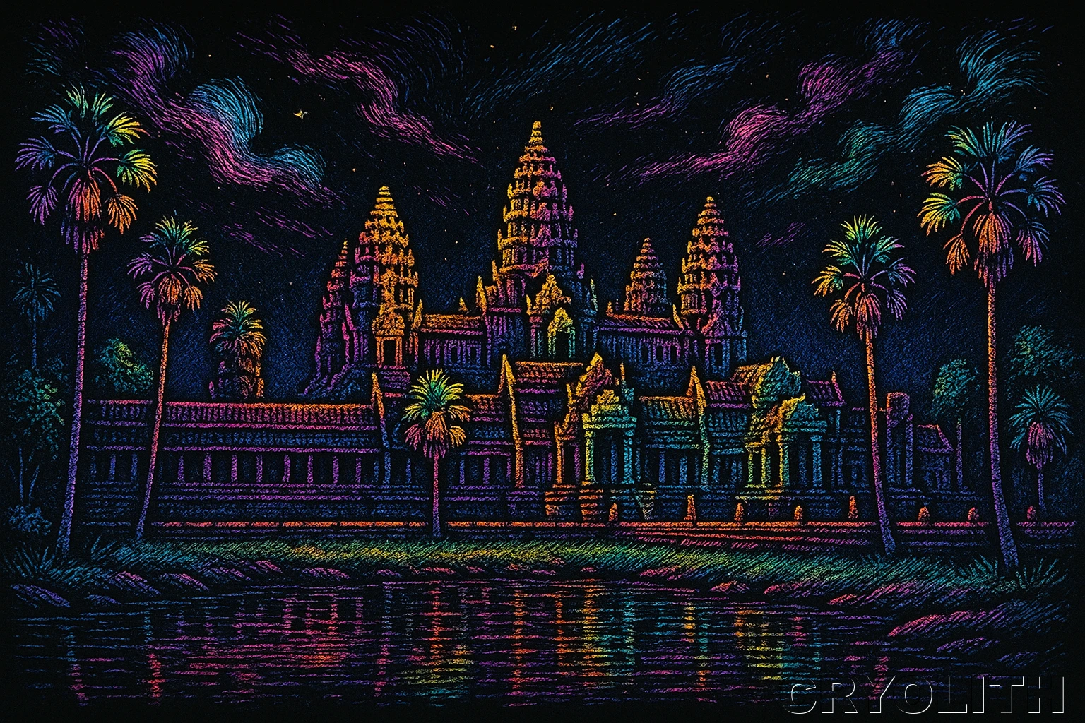 Temple of Chromatic Dawn - Chromatic Journeys artwork by Cryolith