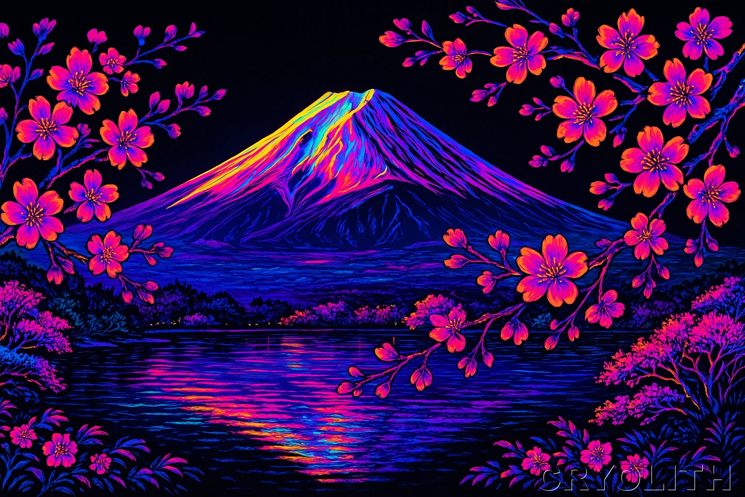 Fuji in Bloom - Chromatic Journeys artwork by Cryolith