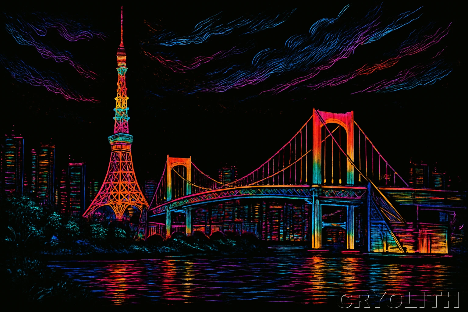 Eiffel's Electric Dream - Chromatic Journeys artwork by Cryolith