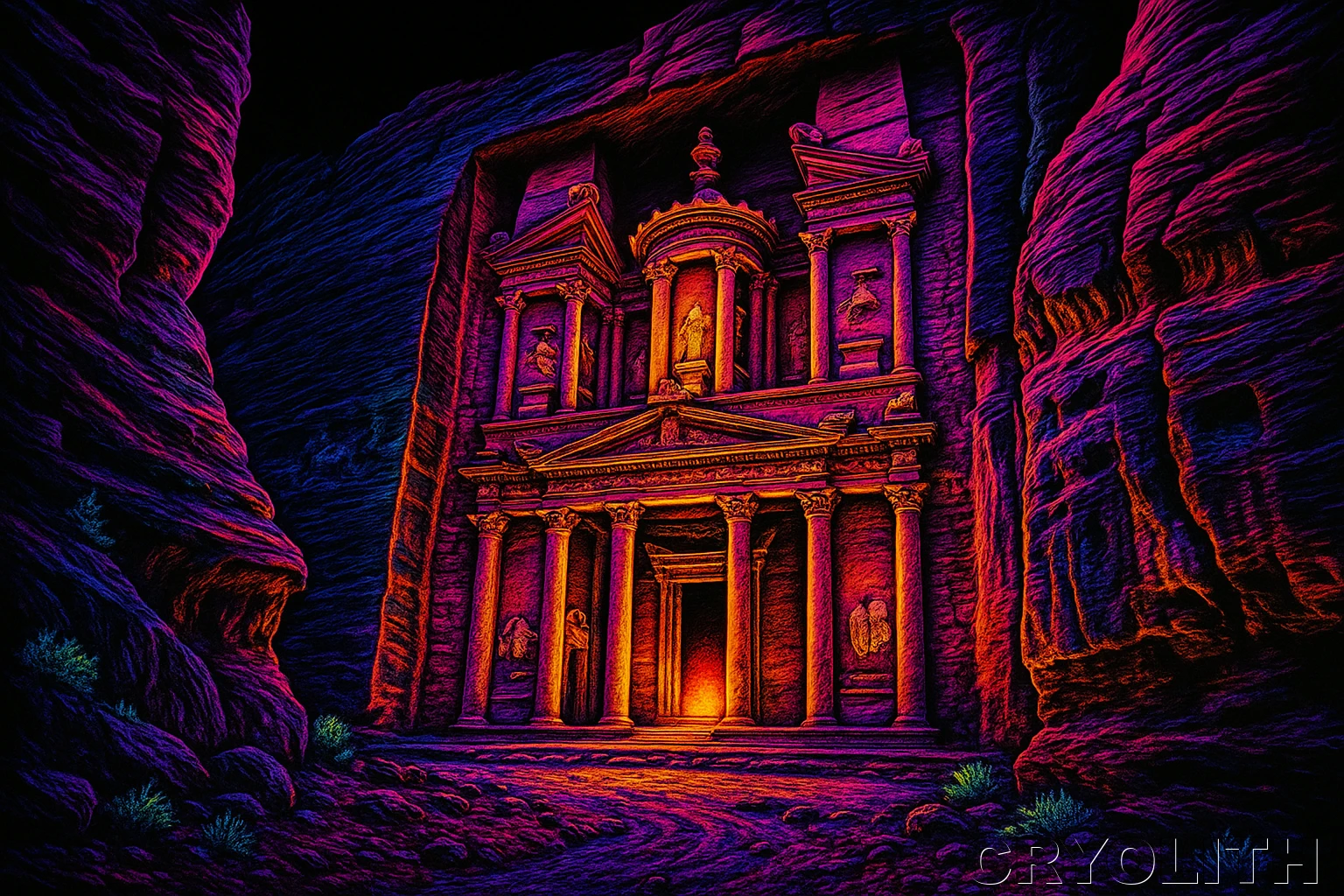 The Treasury's Secret - Chromatic Journeys artwork by Cryolith