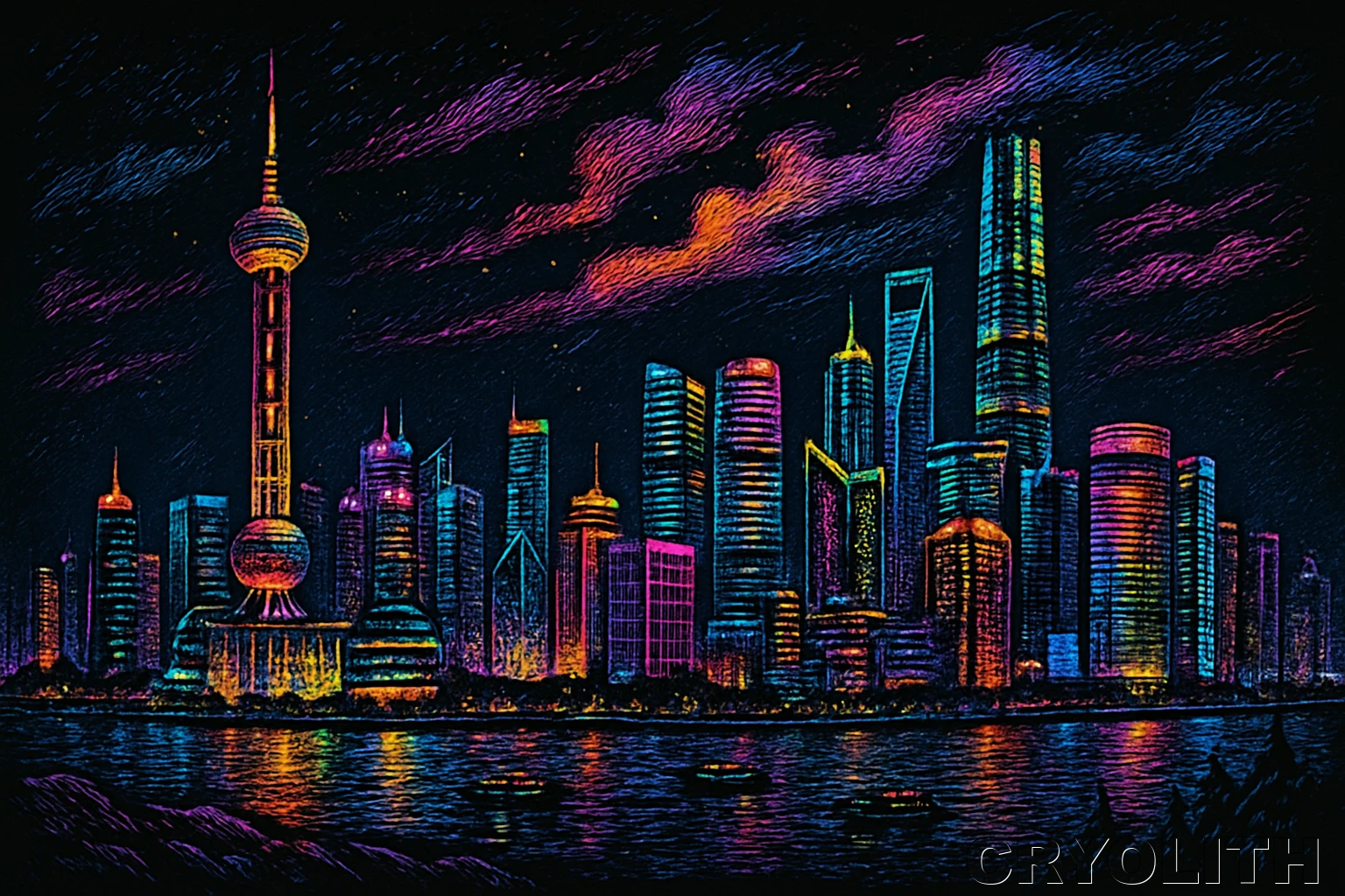 Shanghai Shimmer - Chromatic Journeys artwork by Cryolith