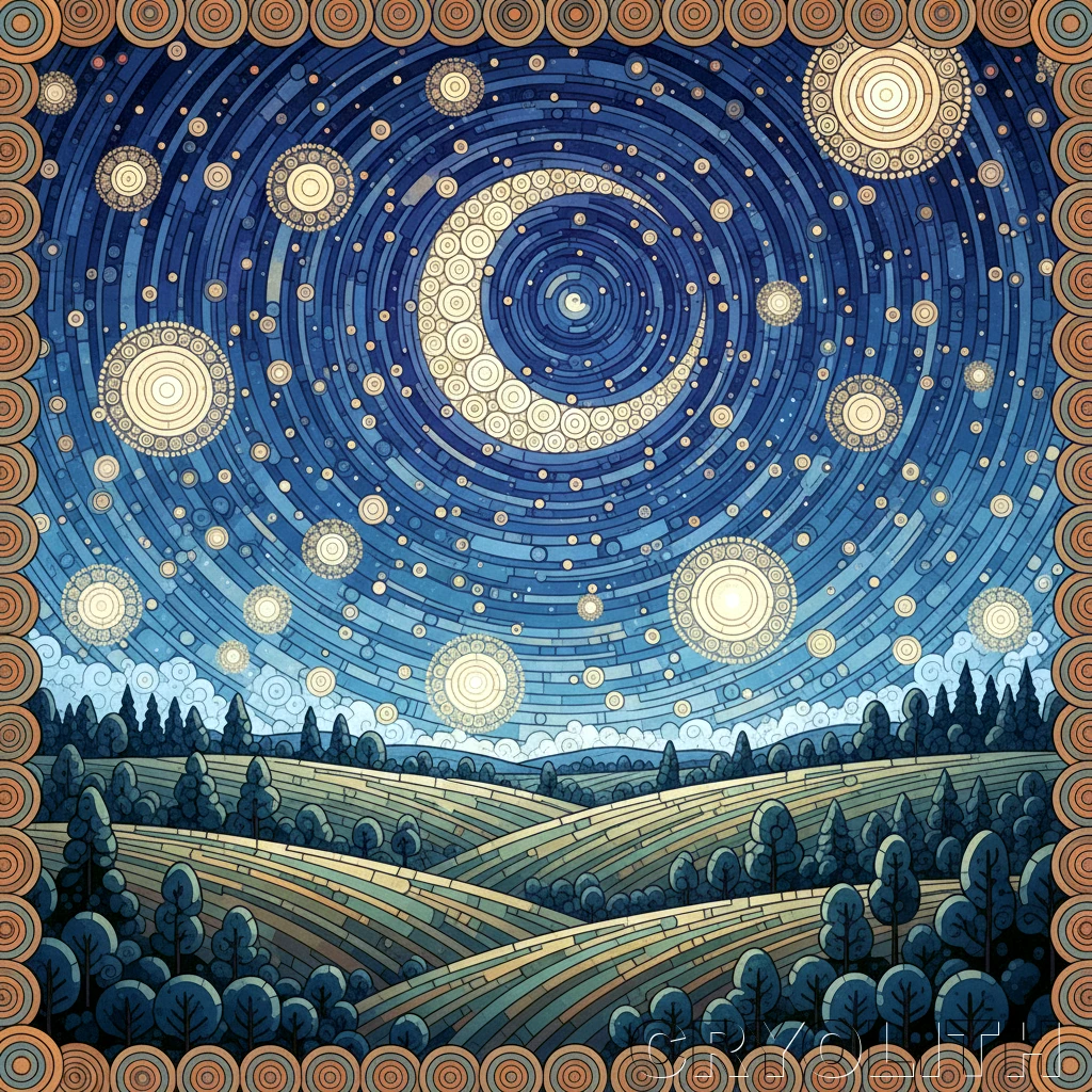 Celestial Dance - Circular Harmony artwork by Cryolith