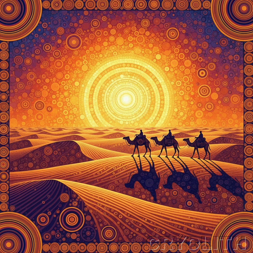 Sun-scorched Sands - Circular Harmony artwork by Cryolith