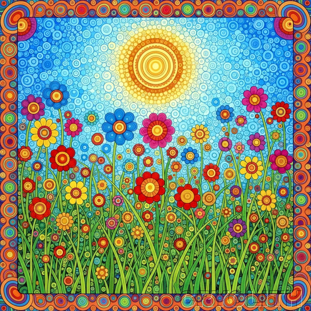 Midday Meadow - Circular Harmony artwork by Cryolith
