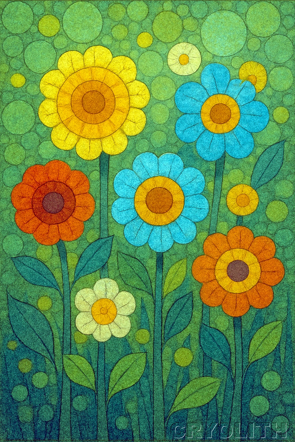 Garden in Green - Circular Harmony artwork by Cryolith