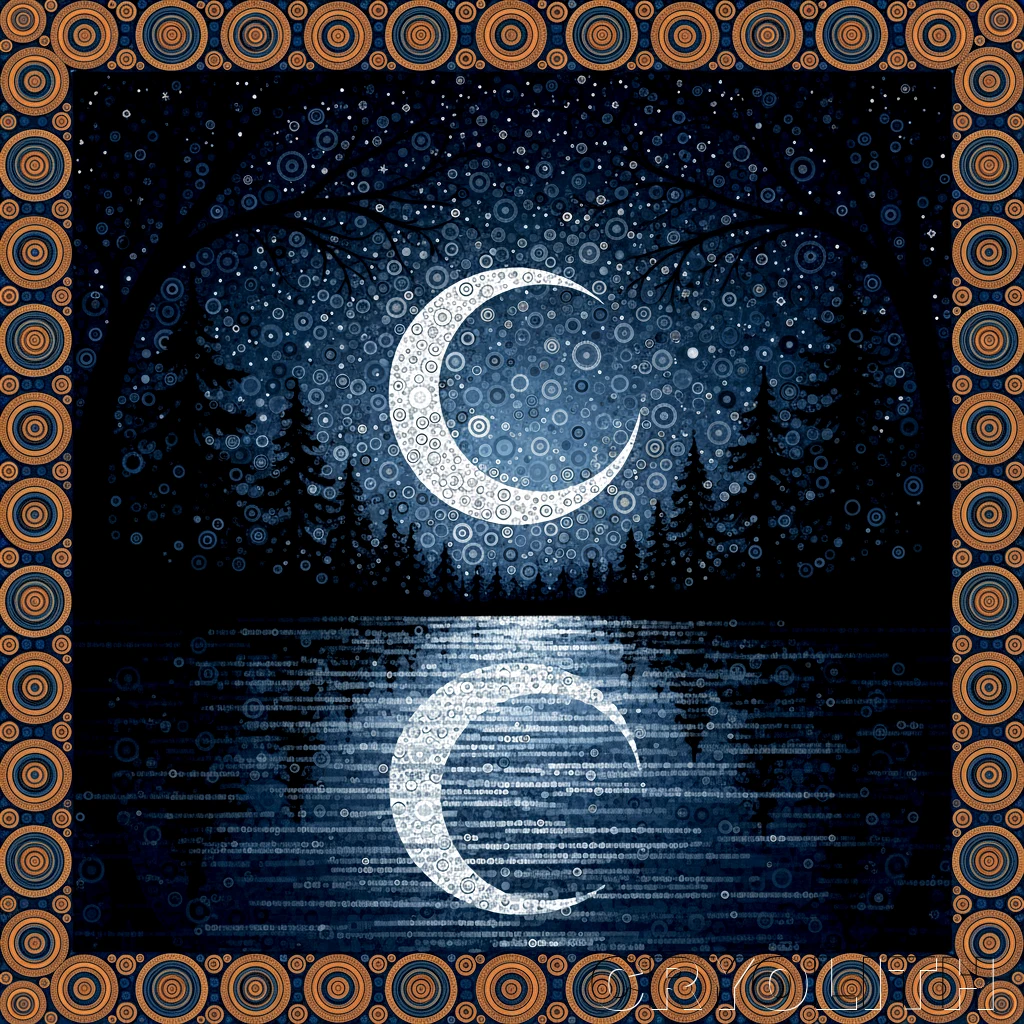 Crescent Contemplation - Circular Harmony artwork by Cryolith