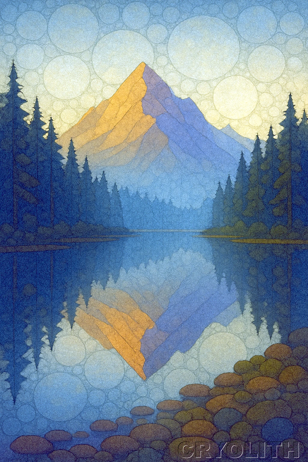 Mountain's Echo - Circular Harmony artwork by Cryolith