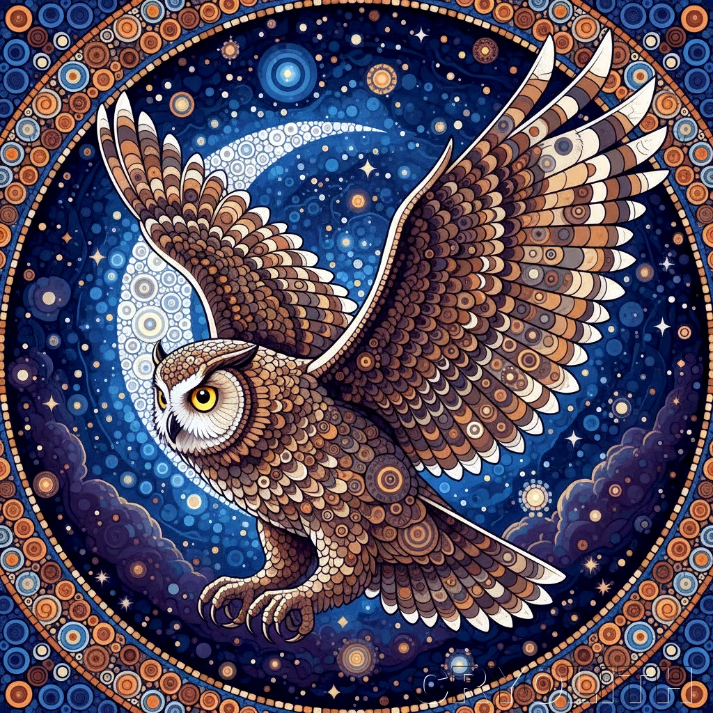 The Night Guardian - Circular Harmony artwork by Cryolith