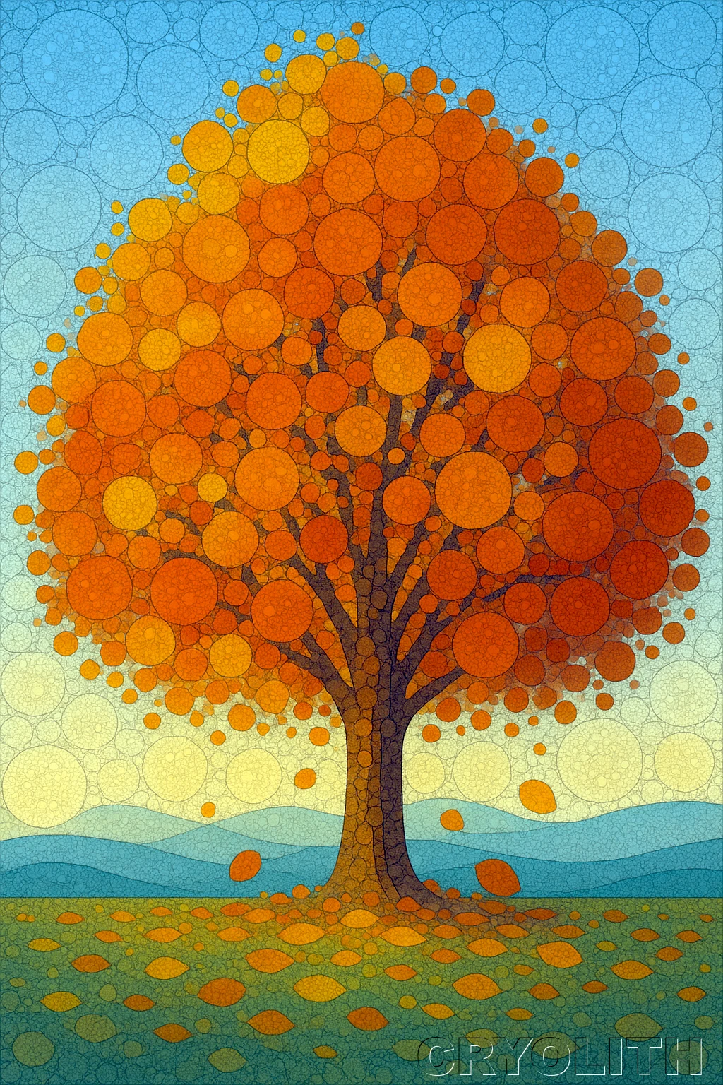 Autumn's Embrace - Circular Harmony artwork by Cryolith