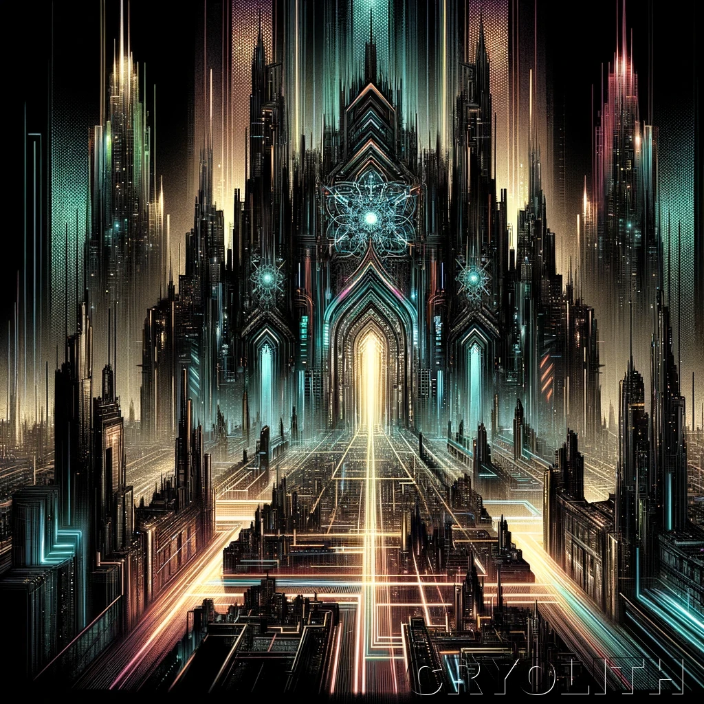 Neo-Gothic Metropolis - CityScapes artwork by Cryolith