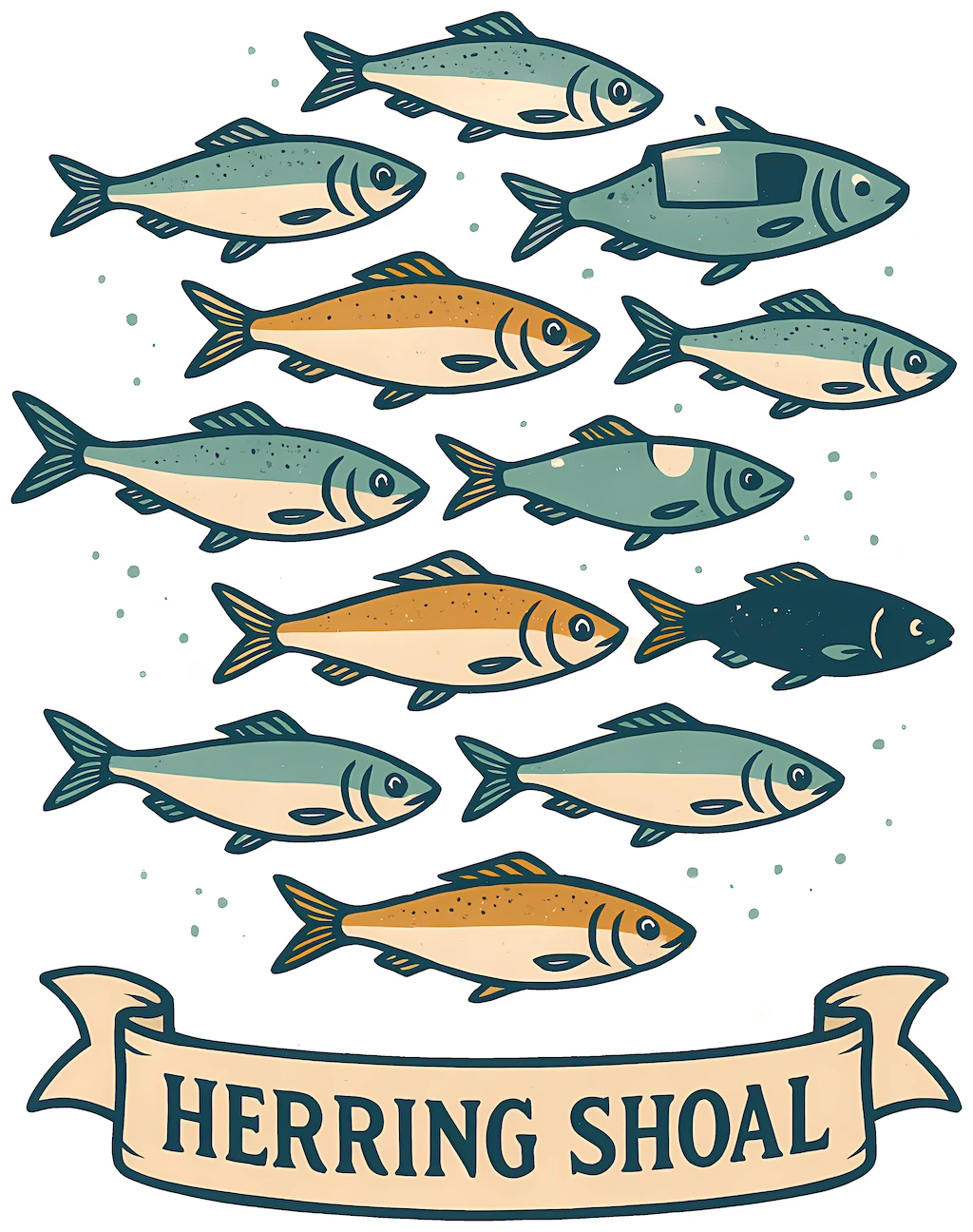 Herring Shoal - Coastal Folk artwork by Cryolith