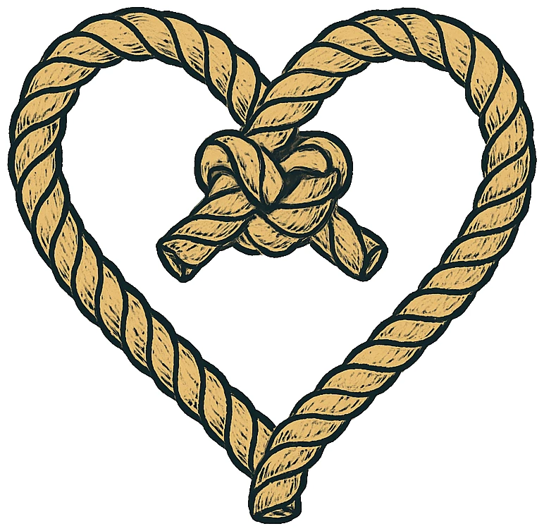 Knotted Heart - Coastal Folk artwork by Cryolith