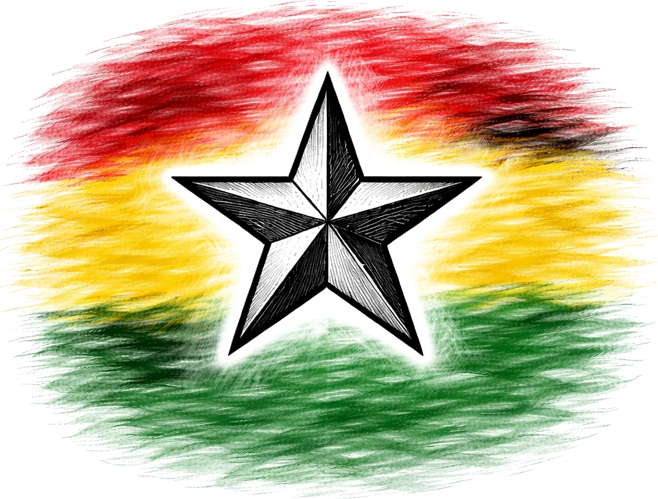 Black Star of Freedom - Colours of the World artwork by Cryolith