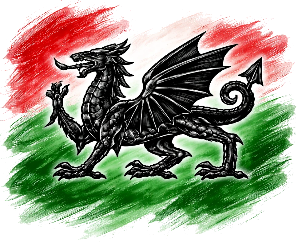 Dragon of Cymru - Colours of the World artwork by Cryolith