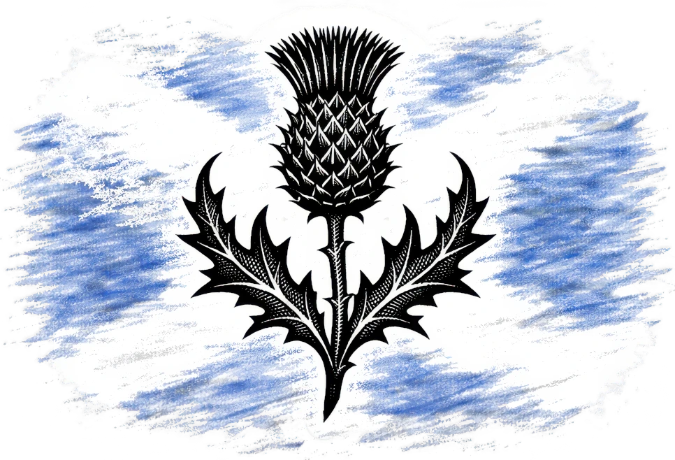 Highland Thistle - Colours of the World artwork by Cryolith