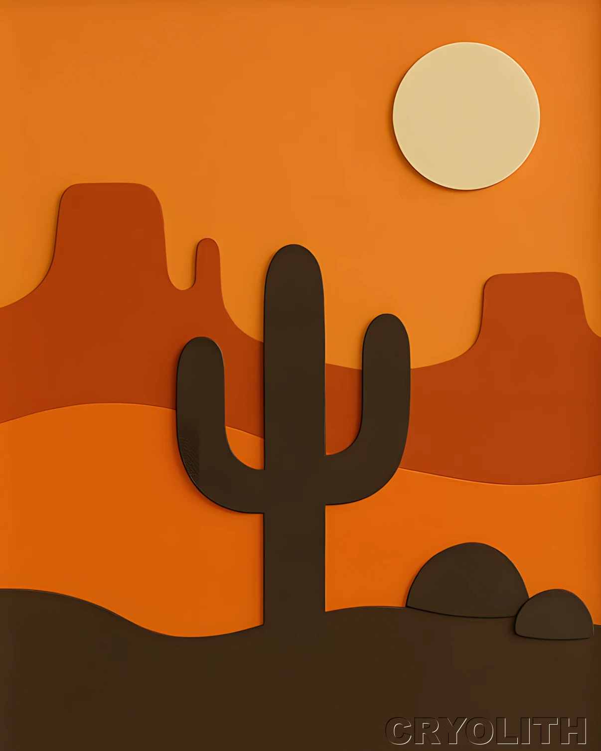 Desert Stillness - Cut of Light artwork by Cryolith