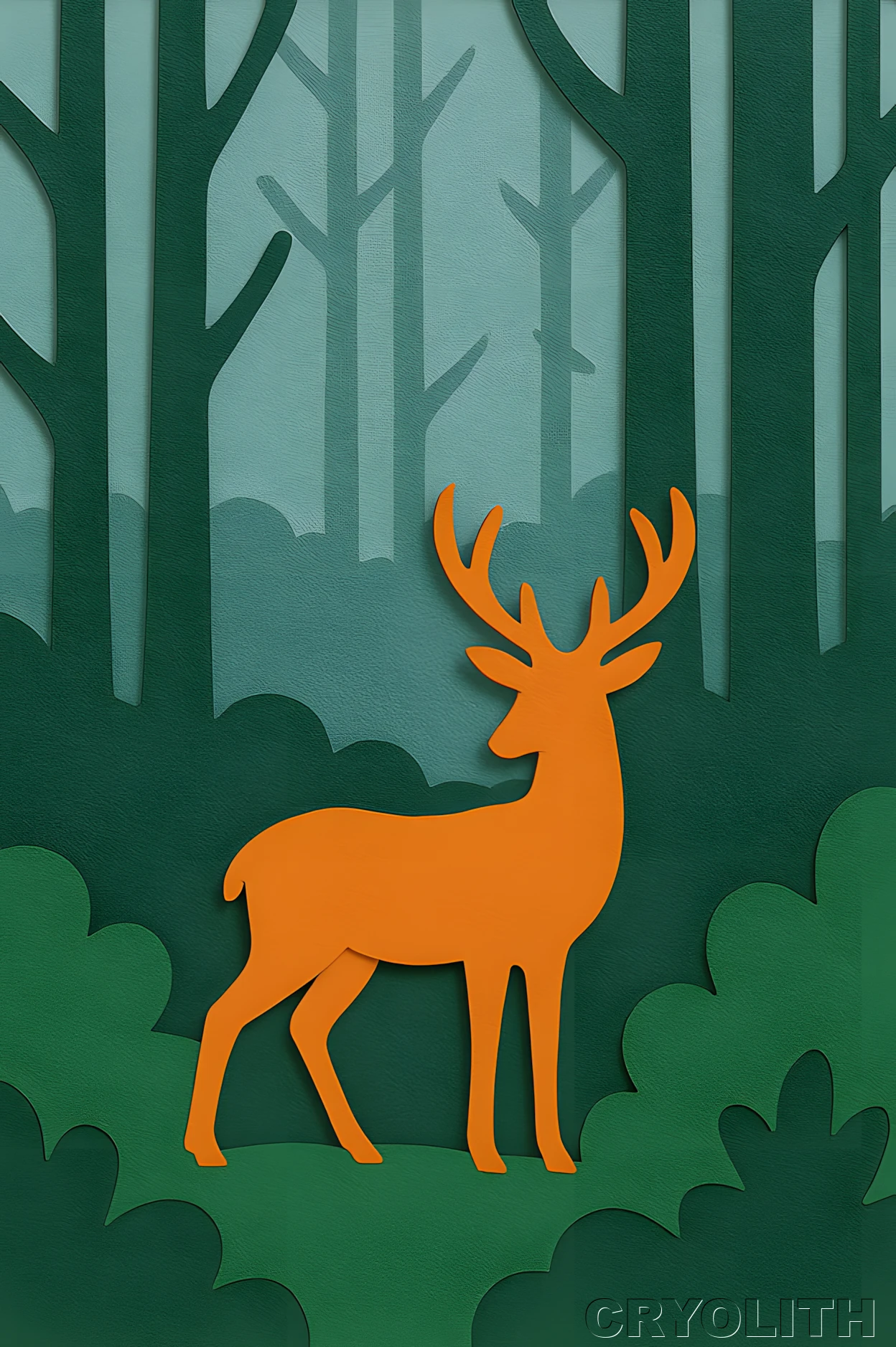 Forest Gaze - Cut of Light artwork by Cryolith