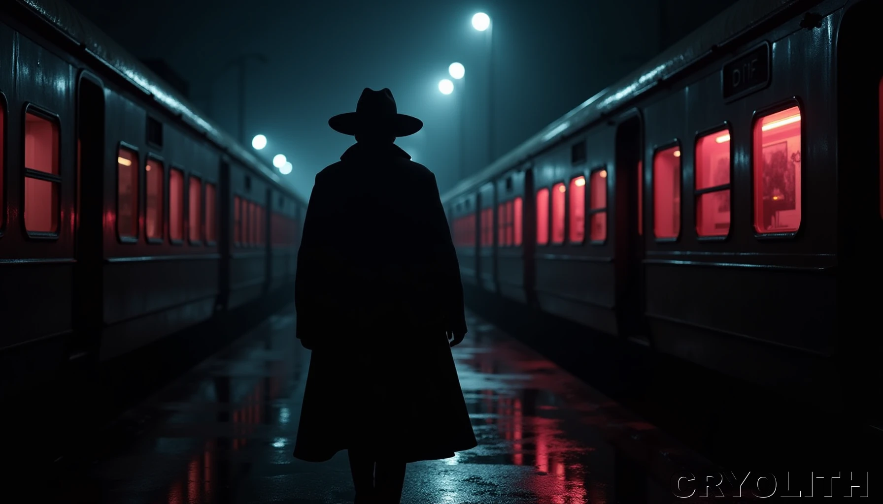 Between Steel and Shadows - Neon Shadows artwork by Cryolith