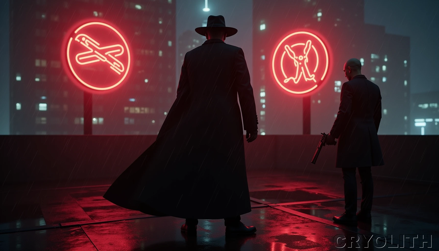 Neon Standoff - Neon Shadows artwork by Cryolith