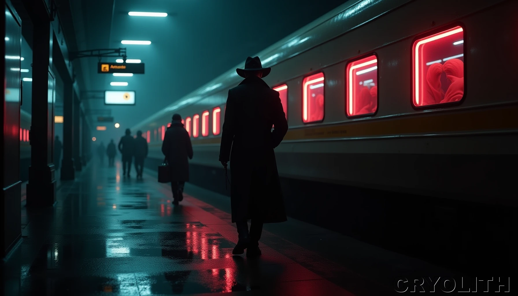 The Station of Shadows - Neon Shadows artwork by Cryolith