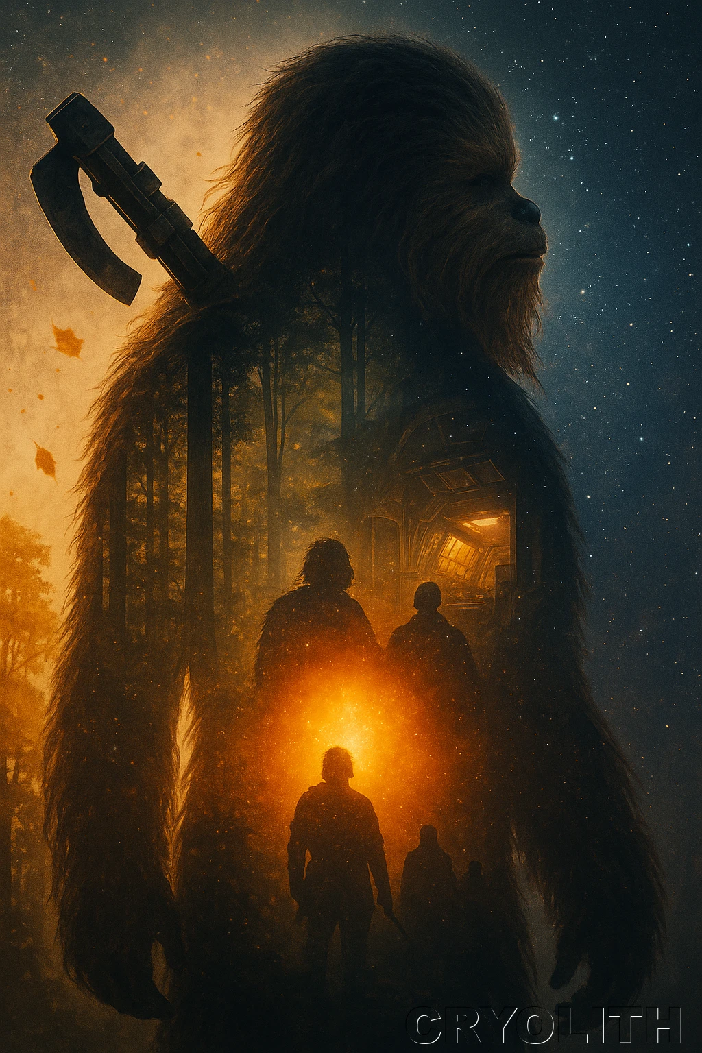 Chewbacca: The Loyal Roar - Echoes of Pop Culture artwork by Cryolith
