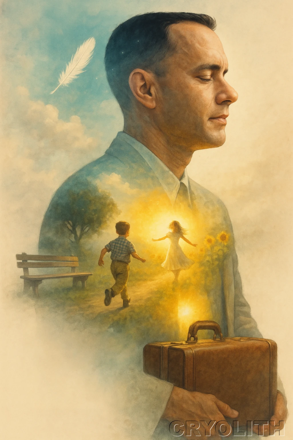 Forrest Gump: Life's Gentle Journey - Echoes of Pop Culture artwork by Cryolith