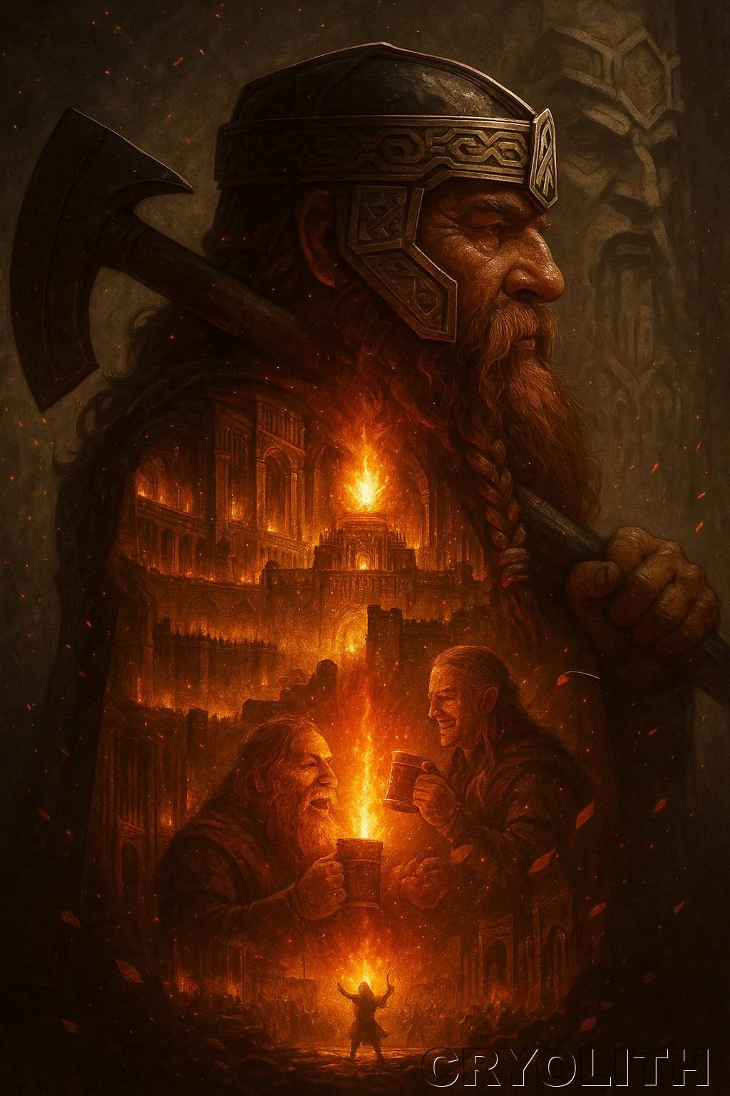 Gimli: Forge of Loyalty - Echoes of Pop Culture artwork by Cryolith