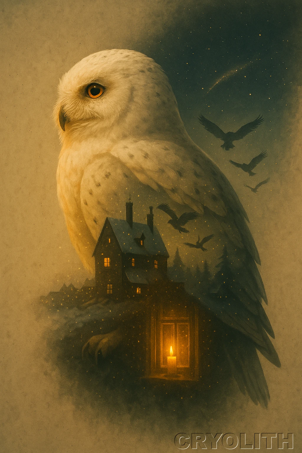 Hedwig: Loyalty in Flight - Echoes of Pop Culture artwork by Cryolith
