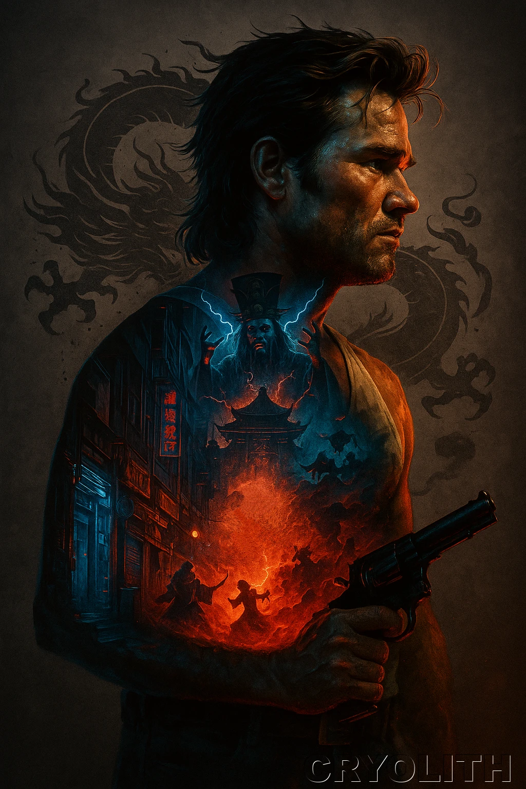 Jack Burton: Accidental Hero - Echoes of Pop Culture artwork by Cryolith