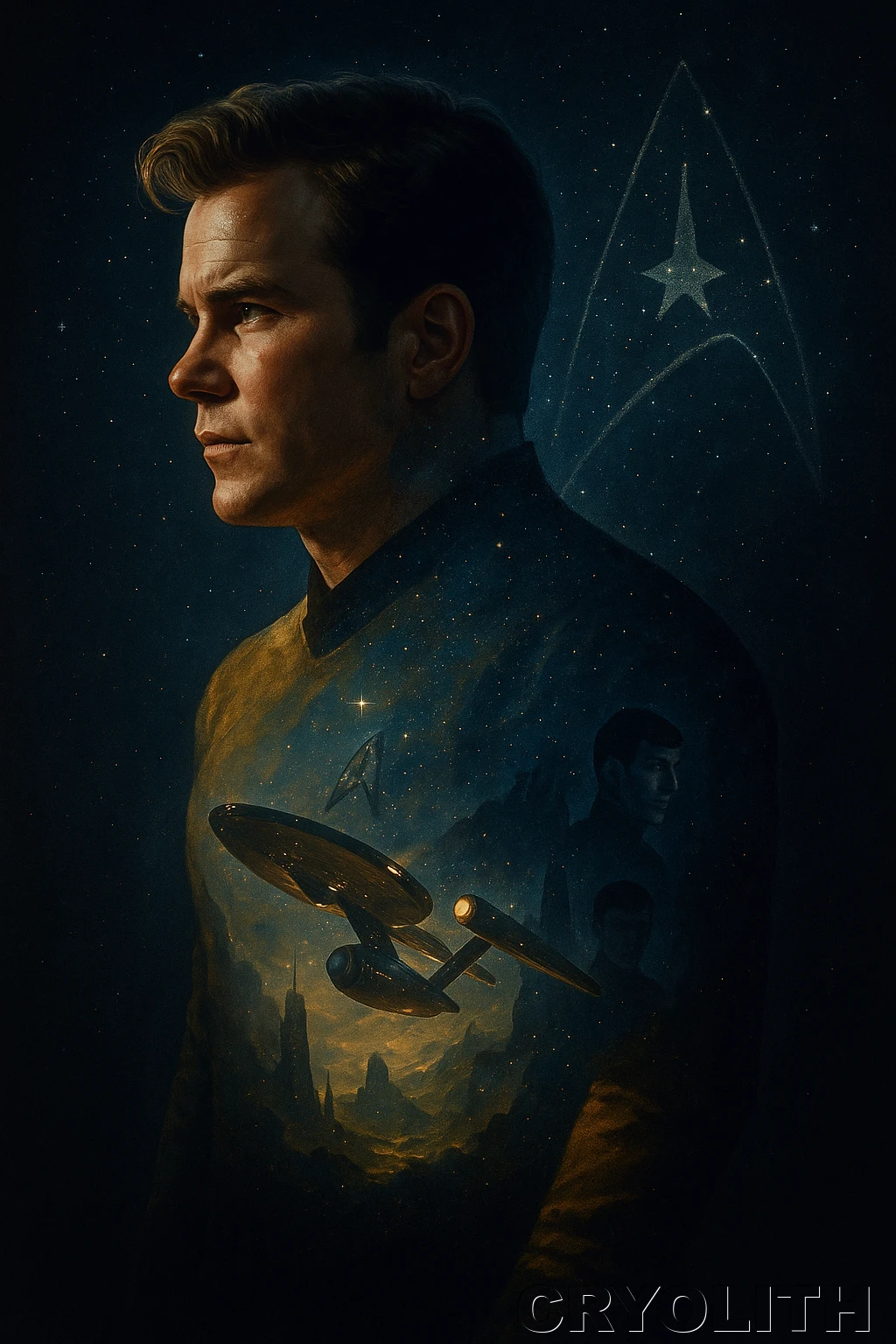 Captain Kirk: To Boldly Go - Echoes of Pop Culture artwork by Cryolith