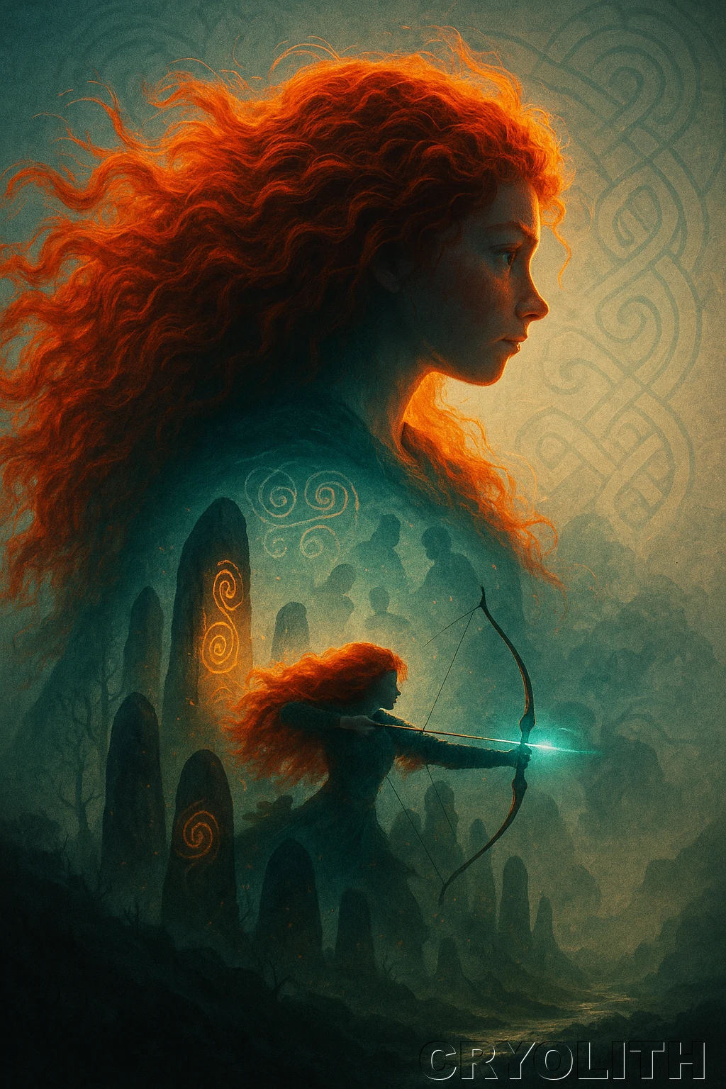 Merida's Wild Heart - Echoes of Pop Culture artwork by Cryolith