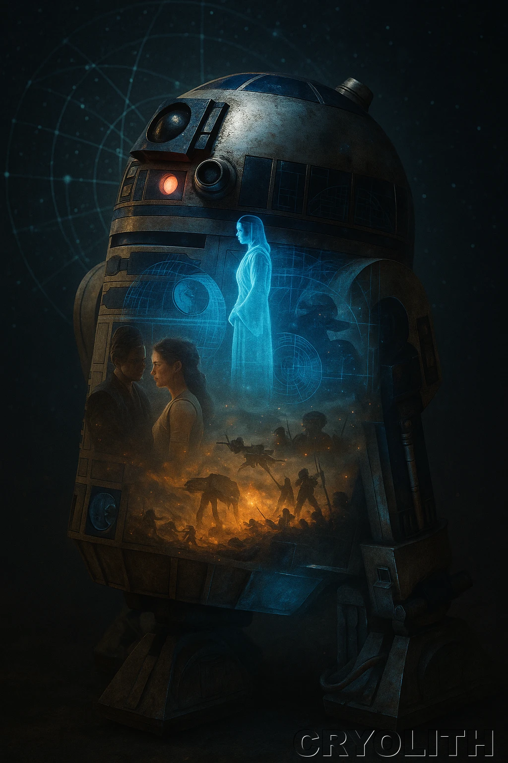 R2-D2: A Hero's Memory - Echoes of Pop Culture artwork by Cryolith
